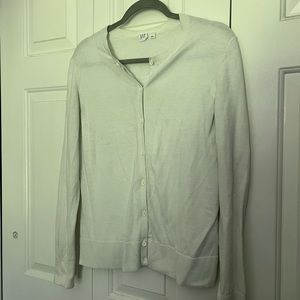 off-white button up sweater